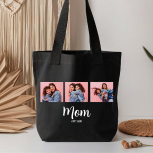 Tote Bag Maman a établi Script Noir 3 Photo