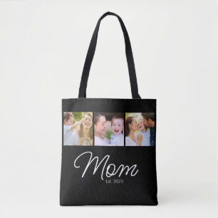 Tote Bag Maman a établi Script Noir 3 Photo