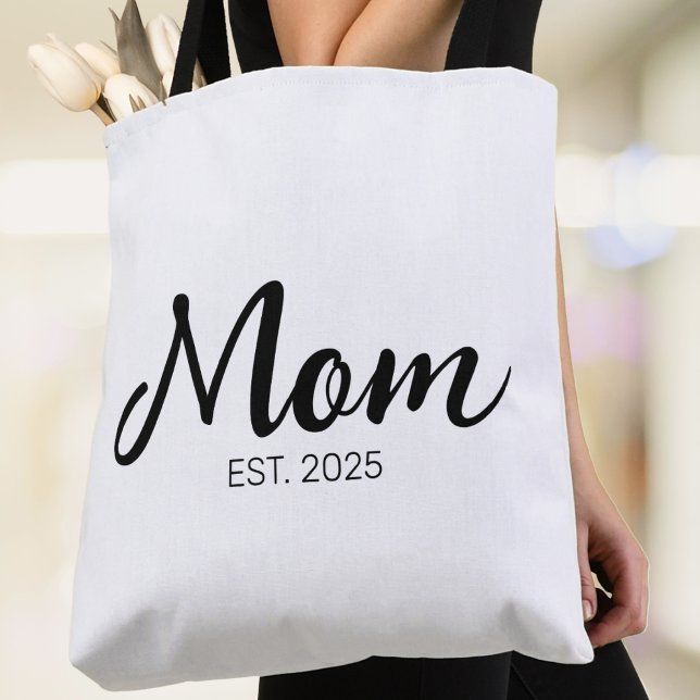 Tote Bag Maman a établi un nouveau cadeau pour maman (Créateur téléchargé)