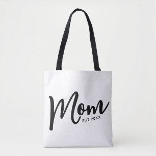 Tote Bag Maman a établi un script noir