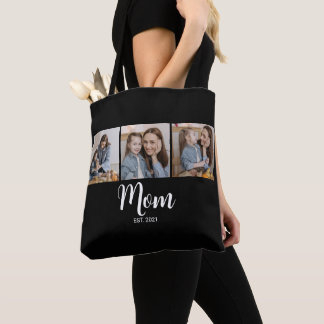 Tote Bag Maman a établi un script noir 3 Photo