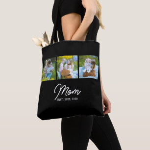 Tote Bag Maman a établi un script noir 3 Photo
