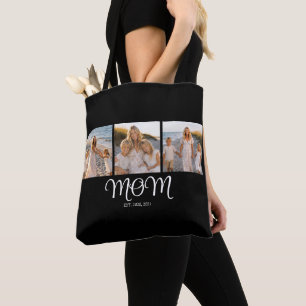 Tote Bag Maman a établi un script noir 3 Photo