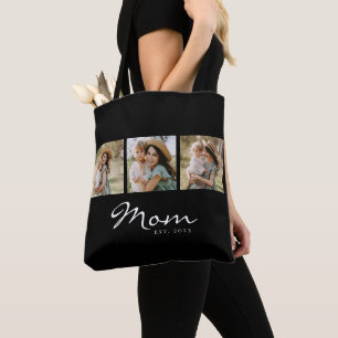 Tote Bag Maman a établi un script noir 3 Photo