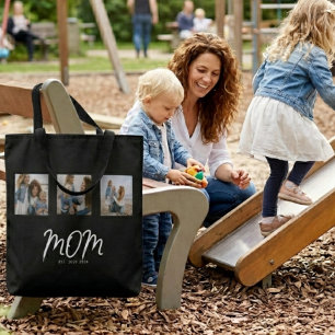 Tote Bag Maman a établi un script noir 3 Photo