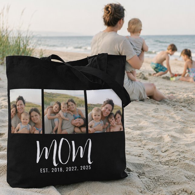 Tote Bag Maman a établi un script noir 3 Photo (Créateur téléchargé)