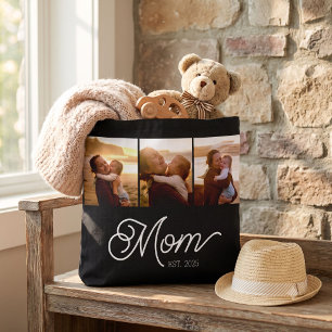 Tote Bag Maman a établi un script noir 3 Photo