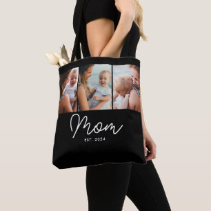 Tote Bag Maman a établi un script noir 3 Photo