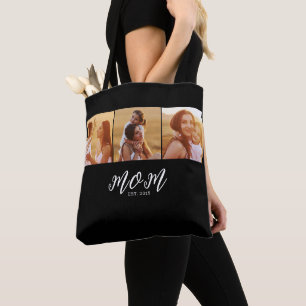 Tote Bag Maman a établi un script noir 3 Photo