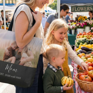 Tote Bag Maman a établi un script photo élégant