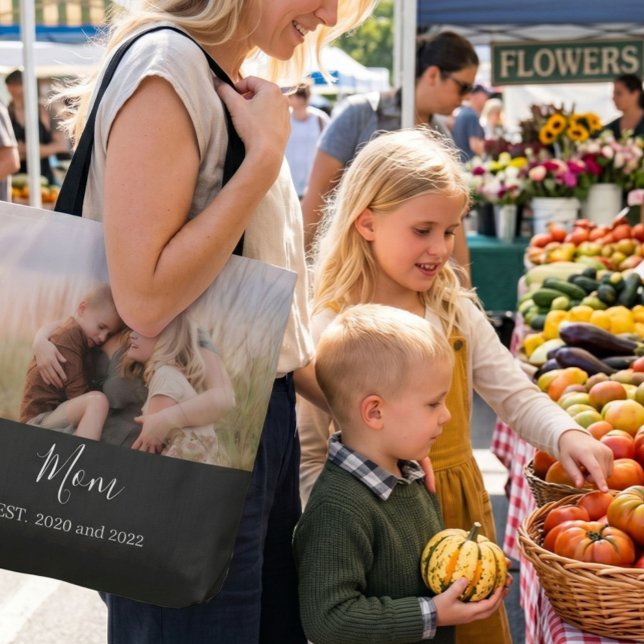 Tote Bag Maman a établi un script photo élégant (Créateur téléchargé)