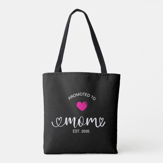 Tote Bag Maman a été promue Maman (Dos)