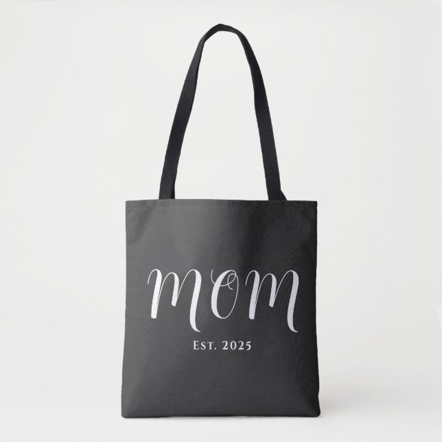 Tote Bag Maman a fondé un nouveau cadeau pour maman (Devant)