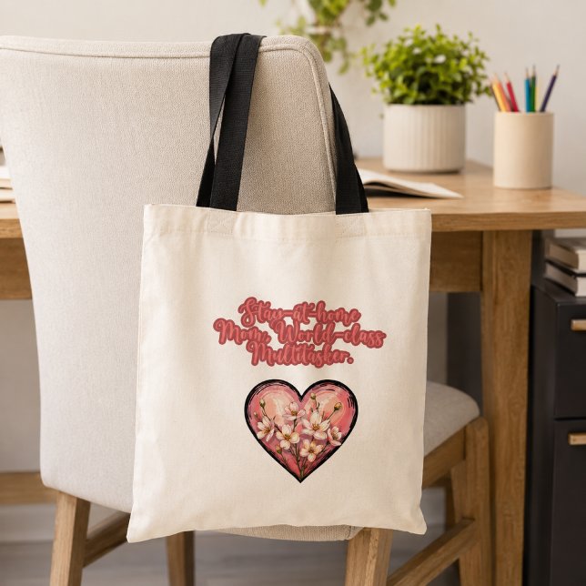 Tote Bag Maman à la maison multitâche de classe mondiale (Créateur téléchargé)
