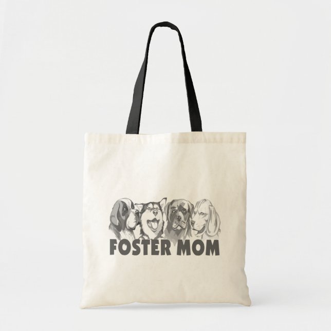 Tote Bag Maman adoptive (chiens) (Devant)