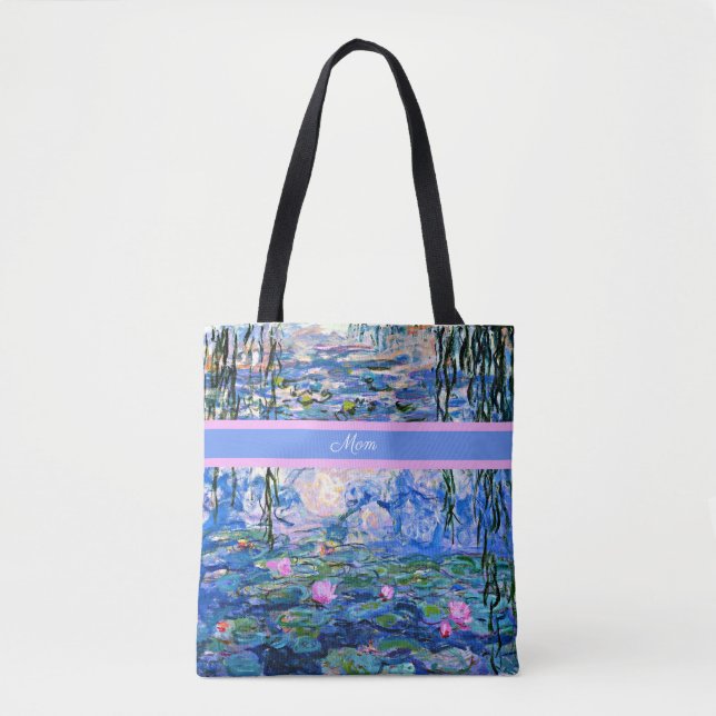 Tote Bag Maman - Belle Lys à Eau, (Devant)