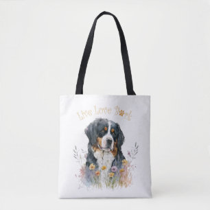 Tote Bag Maman Bouviers Bernois Floral