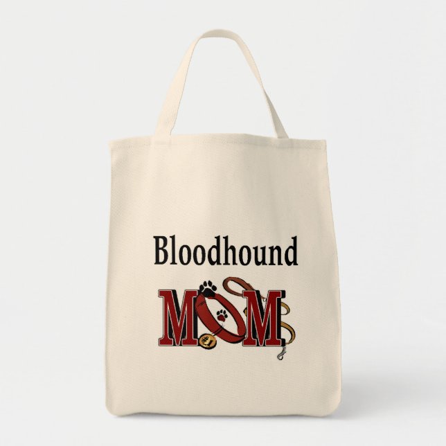 Tote Bag MAMAN Chien Bloodhound (Devant)