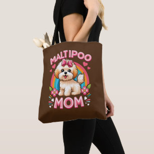 Tote Bag Maman Chien Maltipoo Pour Propriétaire De Chien Ma