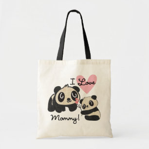 Tote Bag Maman d'amour des pandas I