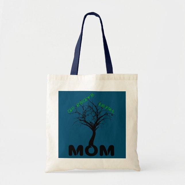 Tote Bag Maman de 2Boys + 1girl Design arbre ses racines et (Devant)