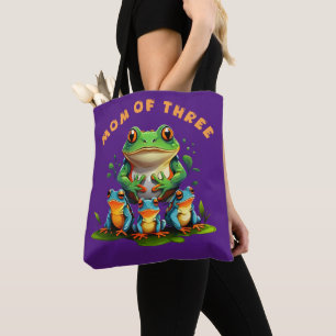 Tote Bag Maman de 3 Cottagecore grenouille esthétique Fête