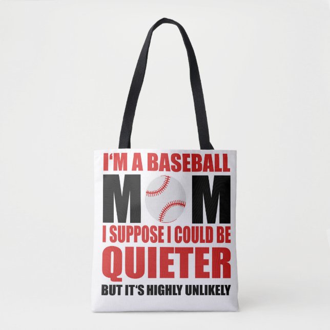 Tote Bag Maman de baseball fourre-tout (Devant)