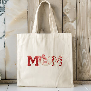 Tote Bag Maman de baseball Monogramme personnalisé