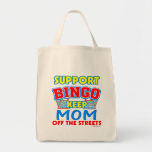 Tote Bag Maman de bingo-test de soutien