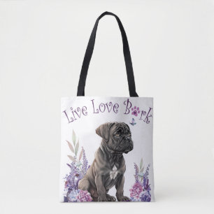 Tote Bag Maman de Cane Corso Fleurie