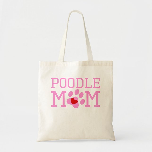 Tote Bag Maman de caniche (Devant)