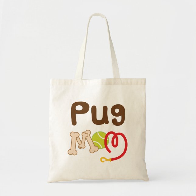 Tote Bag Maman de carlin (race de chien) (Devant)