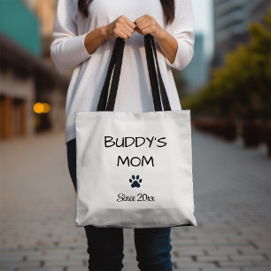 Tote Bag Maman de chien personnalisé avec Paw