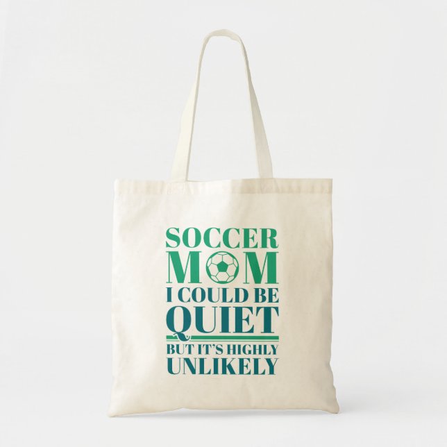 Tote Bag Maman de football calme (Devant)