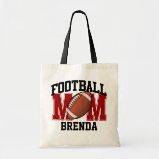 Tote Bag Maman de football personnalisée (rouge)