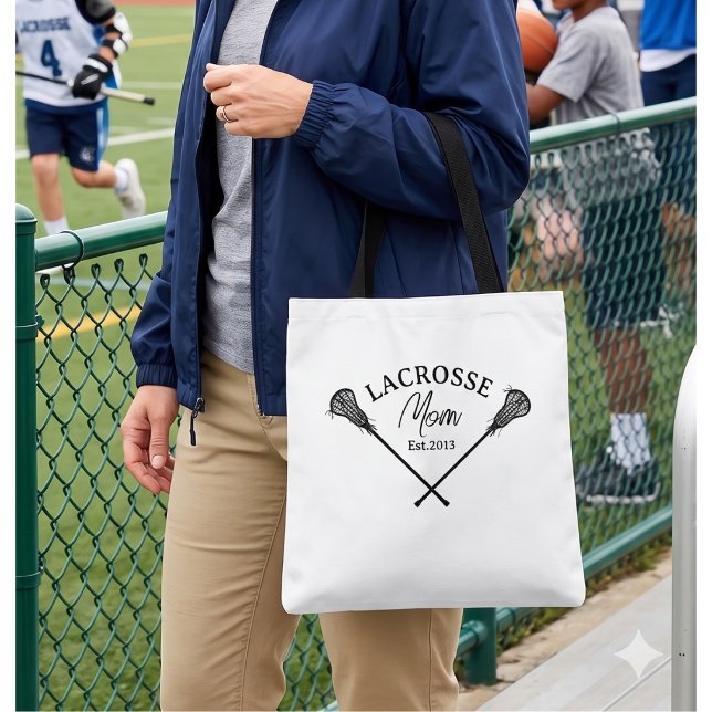 Tote Bag Maman de Lacrosse Est (Créateur téléchargé)