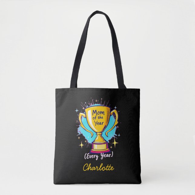Tote Bag Maman de l'année chaque année | Fête des mères amu (Devant)