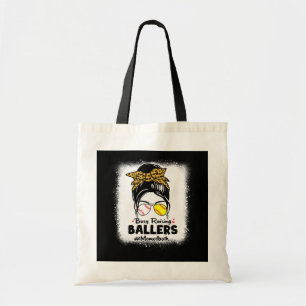 Tote Bag Maman des deux Busy Raising Softball - Baseball
