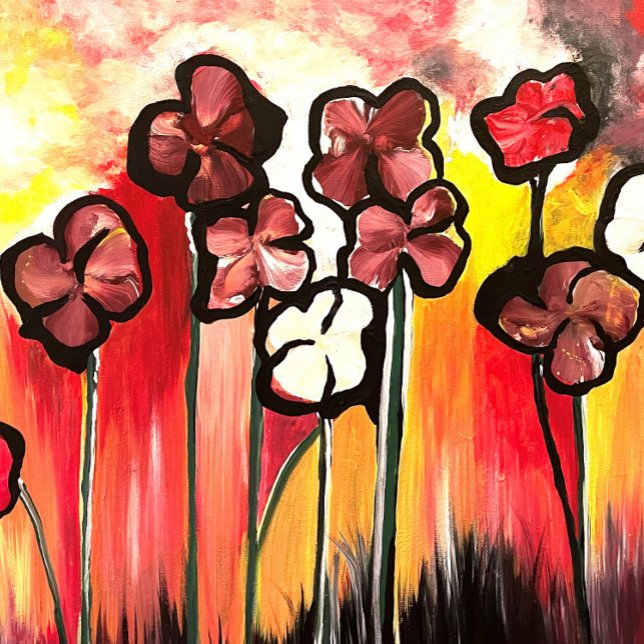 Tote Bag Maman Des Fleurs Peint À La Main (Créateur téléchargé)