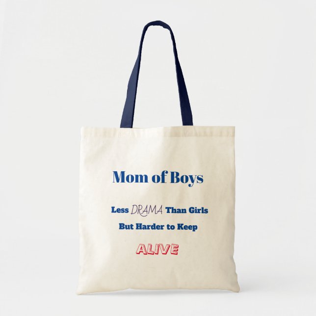 Tote Bag Maman des garçons (Devant)