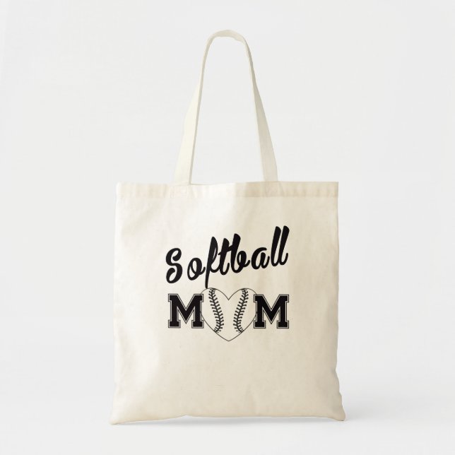 Tote Bag Maman du base-ball avec le cerf (Devant)