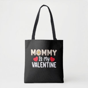 Tote Bag Maman est ma fête de la Saint-Valentin Maman Famil