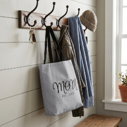 Tote Bag Maman établie Nouveau Cadeau de maman Écriture noi