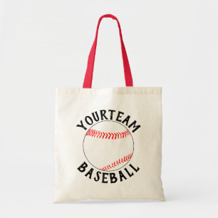Tote Bag Maman/Fan de baseball Nom d'équipe personnalisé Sp