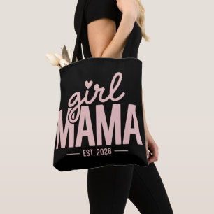 Tote Bag Maman Fille Estimée 2026 Révélation de Grossesse M
