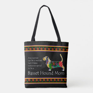 Tote Bag Maman Fourre-tout de basset