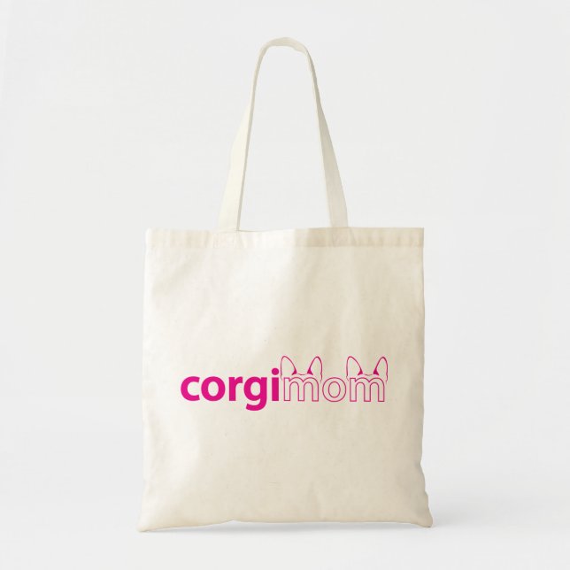 Tote Bag Maman Fourre-tout de corgi (Devant)