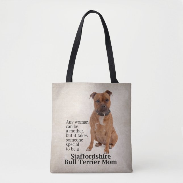 Tote Bag Maman Fourre-tout de Staffie (Devant)