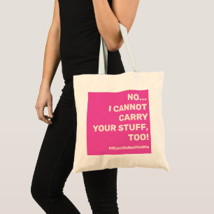 Tote Bag Maman Life Slogan sur Hot Pink