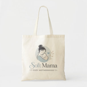 Tote Bag Maman mignonne et nouveau-né en ligne artistique -